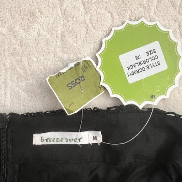 Black Lace Mini Skirt NWT Med Holiday Glam Fairy Dark Romantic Dark Feminine - Picture 3 of 4